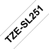 BROTHER Paper/Labels/Transparencies/Pl Brother Printable Height, Black Ink on White Self-Laminating Label (0.94" x 26.2') (0.37") - TZESL251