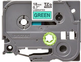 BROTHER Paper/Labels/Transparencies/Pl Brother TZE741G label-making tape Black on green TZe - TZE741G