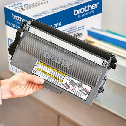 BROTHER Printer Consumables Brother High Yield Black Toner Cartridge Dual Pack (2 x 8,000 Yield) - TN7502PK