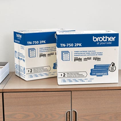 BROTHER Printer Consumables Brother High Yield Black Toner Cartridge Dual Pack (2 x 8,000 Yield) - TN7502PK