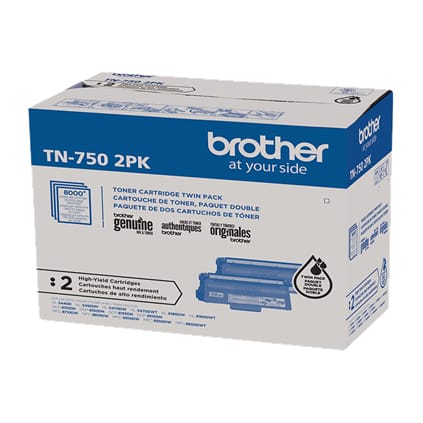 BROTHER Printer Consumables Brother High Yield Black Toner Cartridge Dual Pack (2 x 8,000 Yield) - TN7502PK