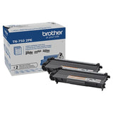 BROTHER Printer Consumables Brother High Yield Black Toner Cartridge Dual Pack (2 x 8,000 Yield) - TN7502PK