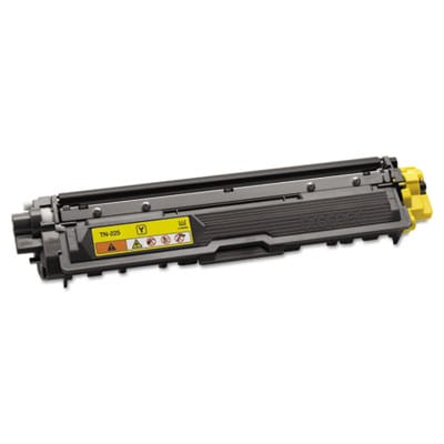 BROTHER Printer Consumables TN225Y High-Yield Toner, 2,200 Page-Yield, Yellow - TN225Y