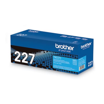 BROTHER Printer Consumables TN227C High-Yield Toner, 2,300 Page-Yield, Cyan - TN227C