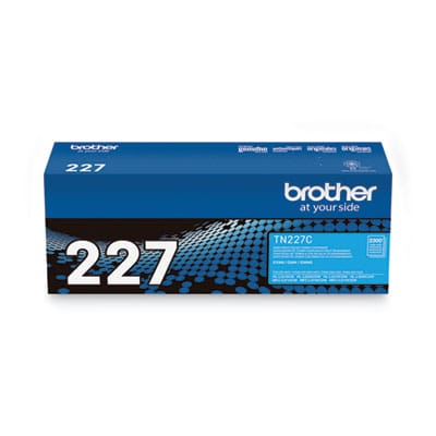 BROTHER Printer Consumables TN227C High-Yield Toner, 2,300 Page-Yield, Cyan - TN227C