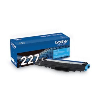 BROTHER Printer Consumables TN227C High-Yield Toner, 2,300 Page-Yield, Cyan - TN227C