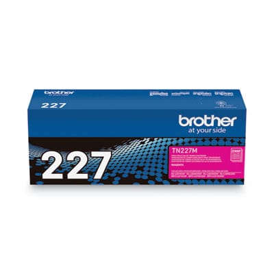 BROTHER Printer Consumables TN227M High-Yield Toner, 2,300 Page-Yield, Magenta - TN227M