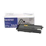 BROTHER Printer Consumables TN360 High-Yield Toner, 2,600 Page-Yield, Black - TN360