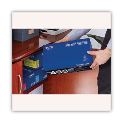 BROTHER Printer Consumables TN433BK High-Yield Toner, 4,500 Page-Yield, Black - TN433BK