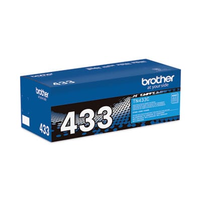 BROTHER Printer Consumables TN433C High-Yield Toner, 4,000 Page-Yield, Cyan - TN433C