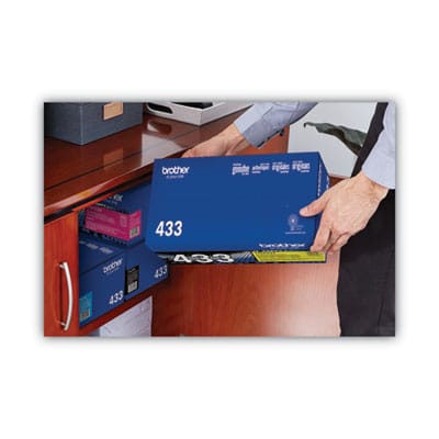 BROTHER Printer Consumables TN433Y High-Yield Toner, 4,000 Page-Yield, Yellow - TN433Y