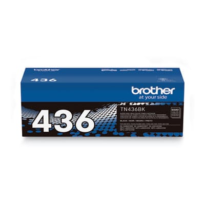 BROTHER Printer Consumables TN436BK Super High-Yield Toner, 6,500 Page-Yield, Black - TN436BK