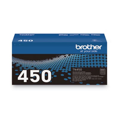 BROTHER Printer Consumables TN450 High Yield Toner, 2,600 Page-Yield, Black - TN450