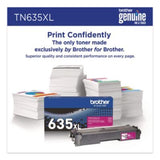 BROTHER Printer Consumables TN635XL High-Yield Toner, 4,500 Page-Yield, Magenta - TN635XLM