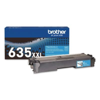 BROTHER Printer Consumables TN635XXL Super High-Yield Toner, 6,500 Page-Yield, Cyan - TN635XXLC