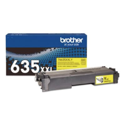 BROTHER Printer Consumables TN635XXL Super High-Yield Toner, 6,500 Page-Yield, Yellow - TN635XXLY