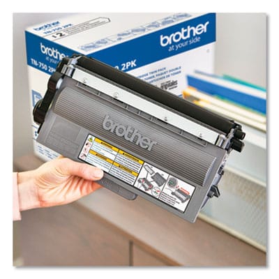 BROTHER Printer Consumables TN750 High-Yield Toner, 8,000 Page-Yield, Black - TN750