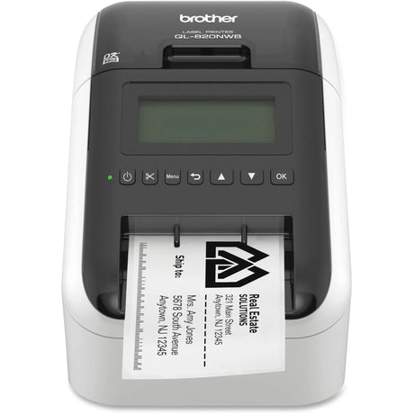 BROTHER Printers/Printer Accessories Brother QL-820NWB label printer Direct thermal Colour 300 x 600 DPI 176 mm/sec Wired & Wireless Ethe - QL820NWB