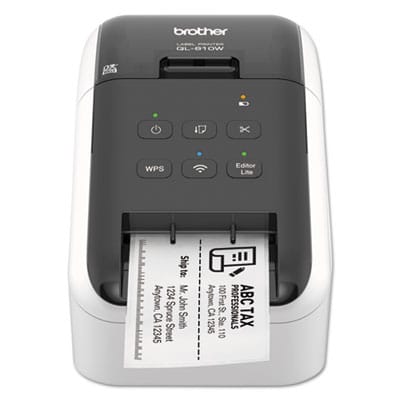 BROTHER Thermal QL-810W Ultra-Fast Label Printer with Wireless Networking, 110 Labels/min Print Speed, 5 x 9.38 x 6 - QL810W