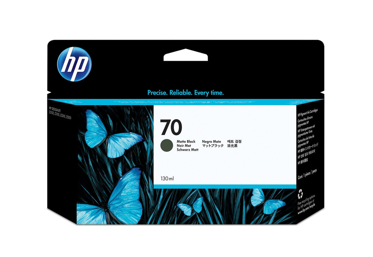 HP 70 130-ml Matte Black DesignJet Ink Cartridge C9448A