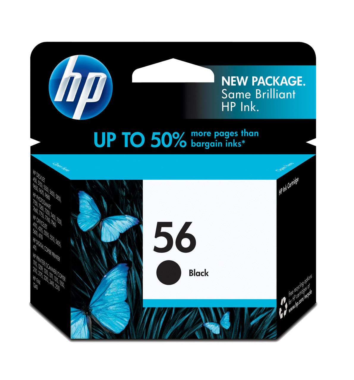 HP 56 Black Original Ink Cartridge C6656AN#140