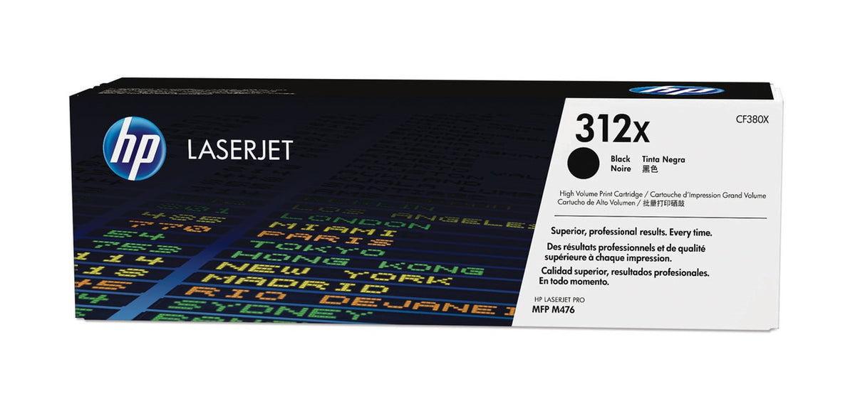 HP 312X High Yield Black LaserJet Toner Cartridge CF380X