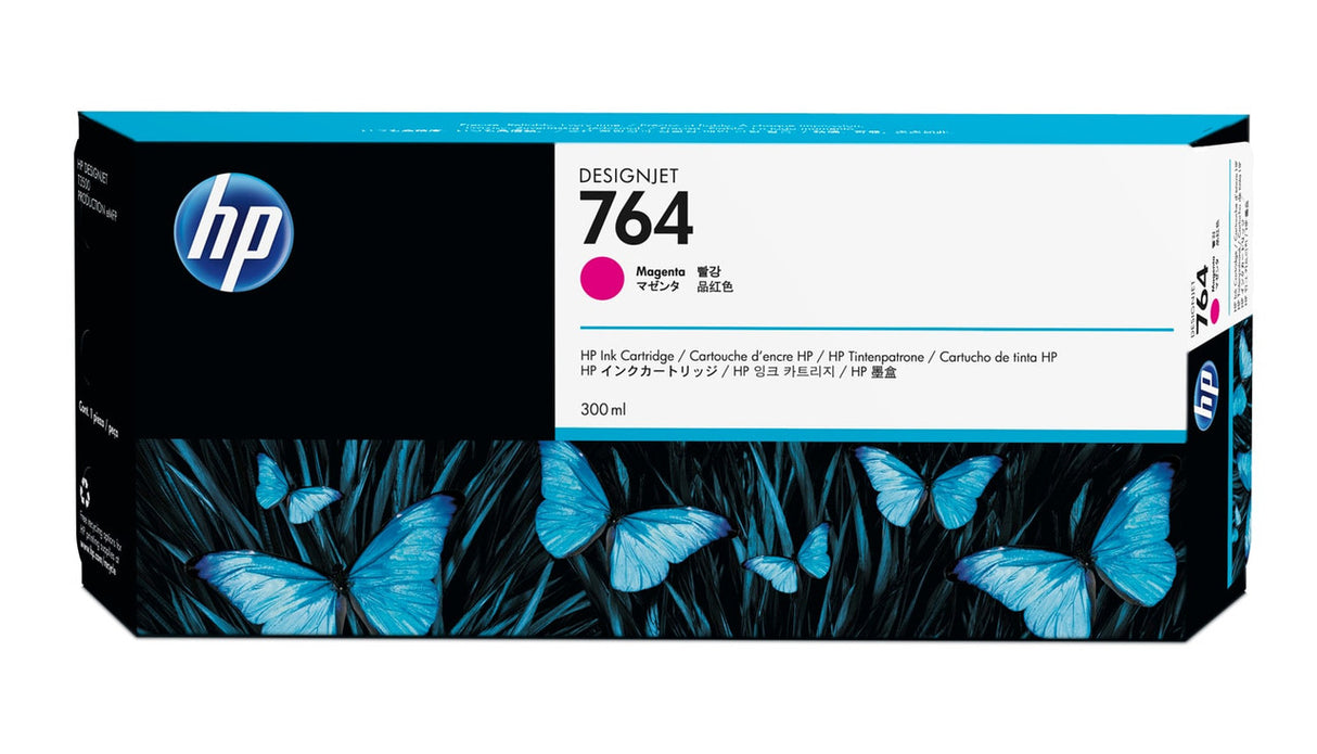 HP 764 300-ml Magenta DesignJet Ink Cartridge C1Q14A