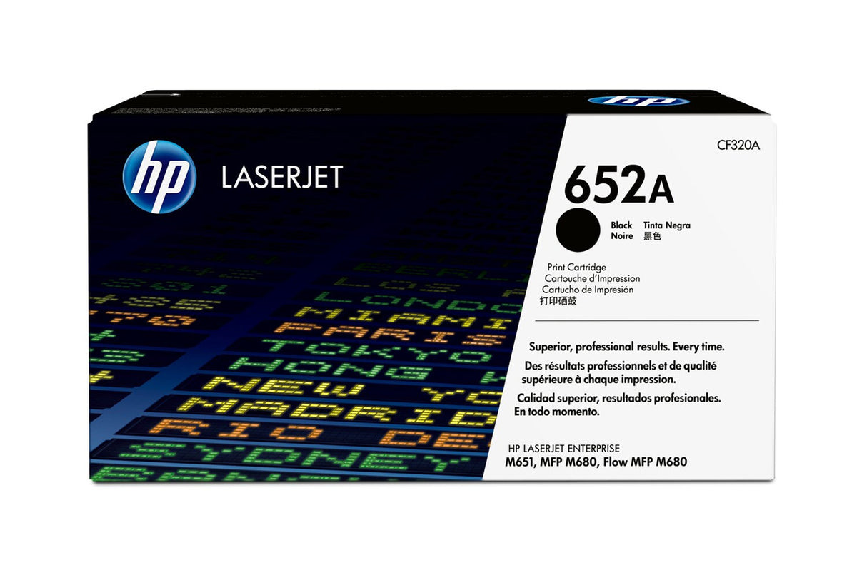 HP 652A Black Original LaserJet Toner Cartridge CF320A