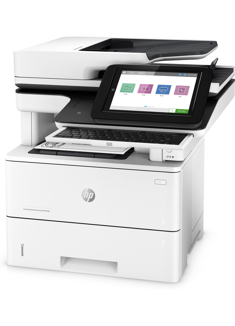 HP LaserJet Enterprise Flow MFP M528z, Black and white, Printer for Print, copy, scan, fax, Front-facing USB printing; Scan to email; Two-sided printing; Two-sided scanning 1PV67A#BGJ