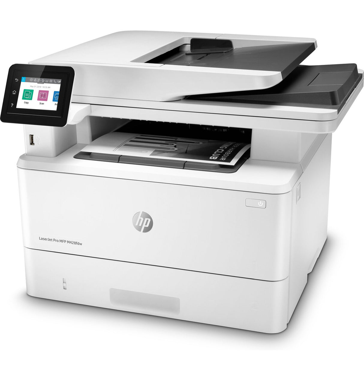 HP LaserJet Pro MFP M428fdw, Black and white, Printer for Business, 50-sheet ADF; Scan to Cloud/Workflow; Dual-sided scanning; Print from USB (Office Docs); Fast 2 sided printing W1A30AR#BGJ