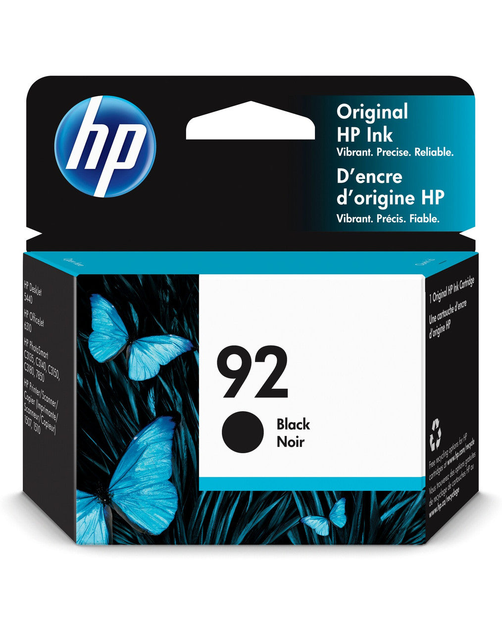 HP 92 Black Original Ink Cartridge C9362WN#140