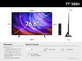 Samsung QN77S85HAEXZA TV 195.6 cm (77") 4K Ultra HD Smart TV Wi-Fi Black - QN77S85HAEXZA SAMSUNG