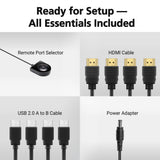 ATEN 4-Port USB 4K HDMI KVMP™ Switch - CS784H