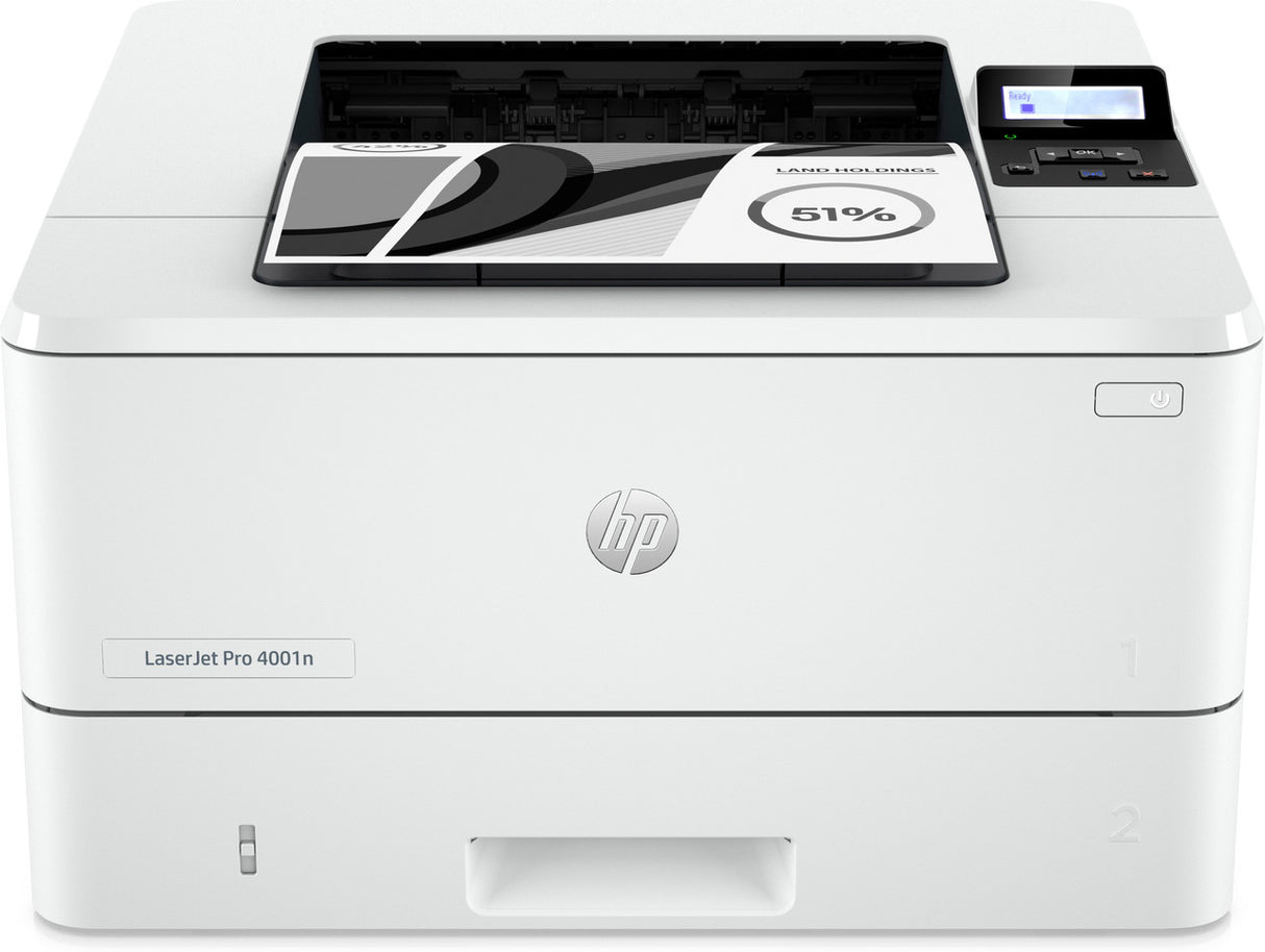 HP LaserJet Pro 4001n Printer, Black and white, Printer for Small medium business, Print, Print from phone or tablet; Two-sided printing 2Z599FR#BGJ