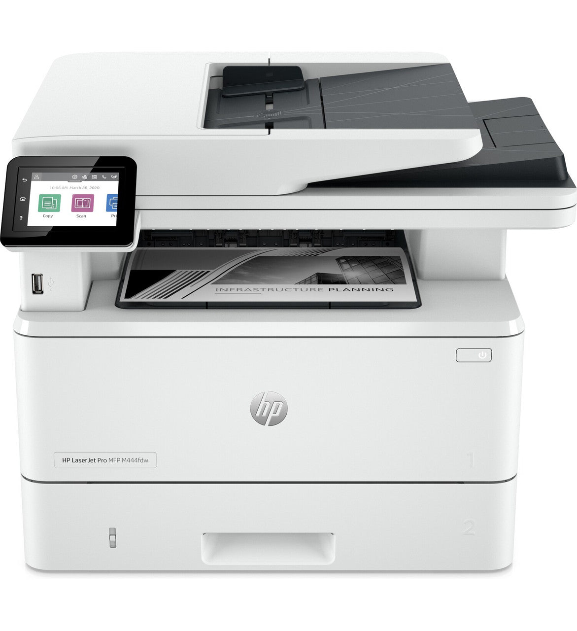 HP LaserJet Pro MFP 4101fdw Printer, Black and white, Printer for Small medium business, Print, copy, scan, fax, Wireless; HP Instant Ink eligible; Print from phone or tablet; Automatic document feeder 2Z619FR#BGJ