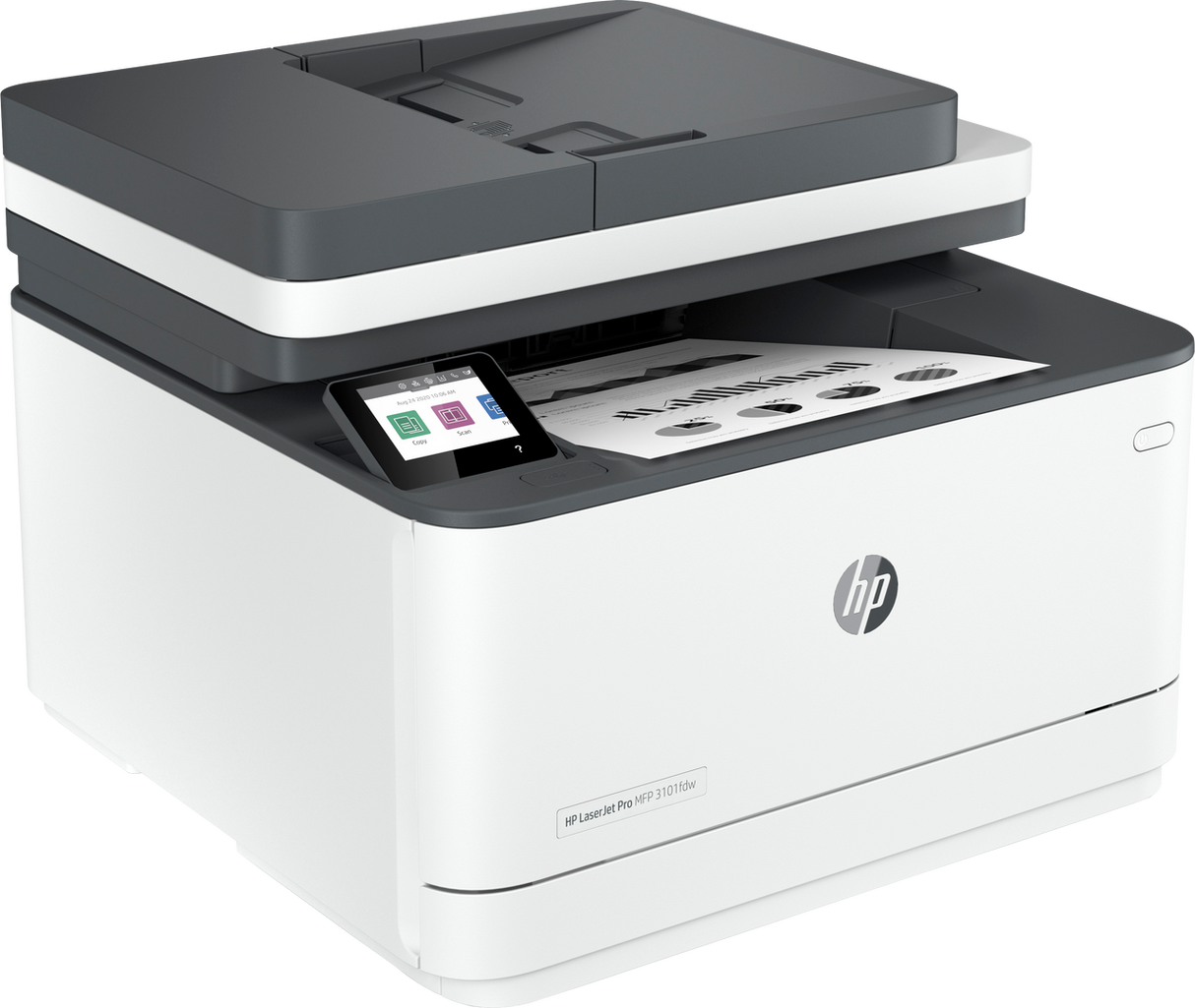 HP LaserJet Pro MFP 3101fdw Printer, Black and white, Printer for Small medium business, Print, copy, scan, fax, Wireless; Print from phone or tablet; Two-sided printing; Two-sided scanning; Fax 3G628F#BGJ