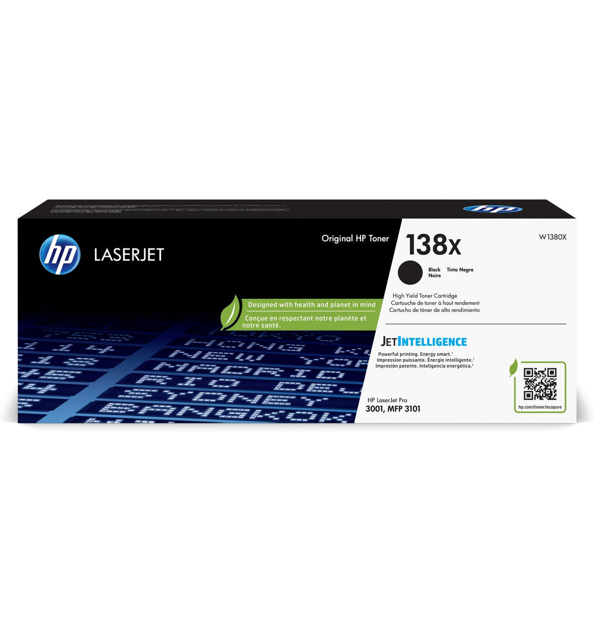 HP 138X High Yield Black Original LaserJet Toner Cartridge W1380X