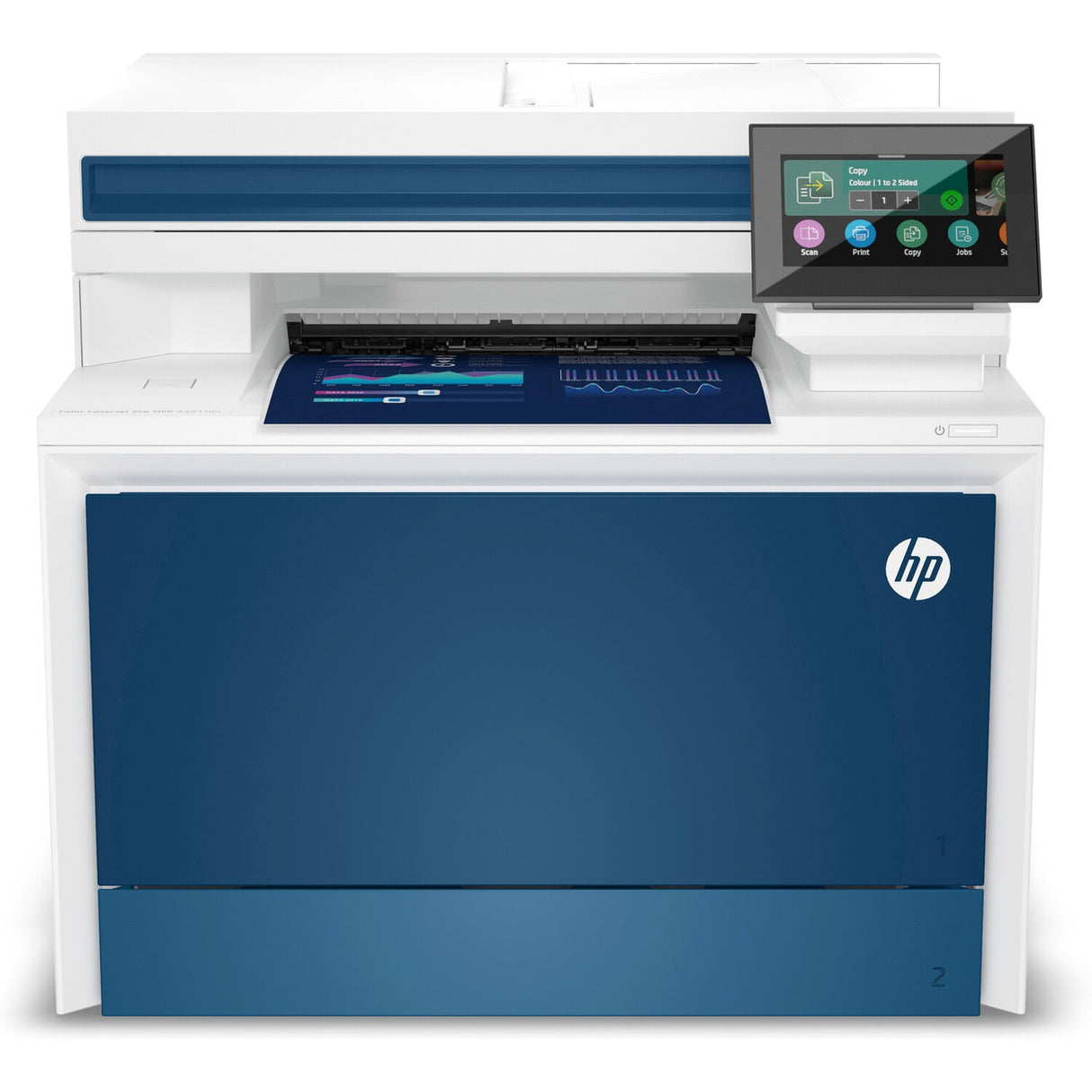 HP Color LaserJet Pro MFP 4301fdn Printer, Color, Printer for Small medium business, Print, copy, scan, fax, Print from phone or tablet; Automatic document feeder; Two-sided printing 4RA81F#BGJ