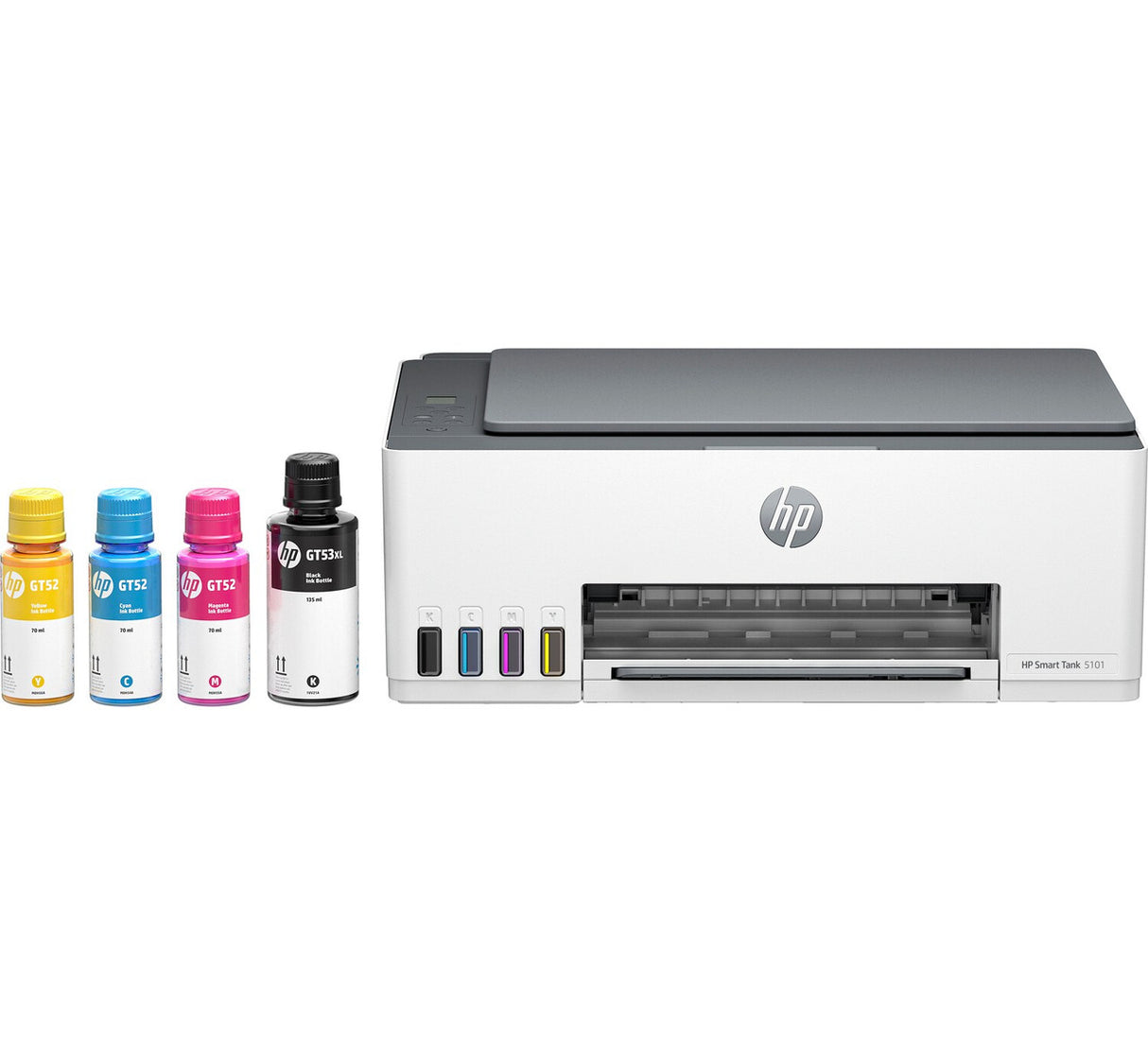 HP Smart Tank 5101 All-in-One Printer, Color, Printer for Home and home office, Print, copy, scan, Wireless; High-volume printer tank; Print from phone or tablet; Scan to PDF 1F3Y0A#B1H