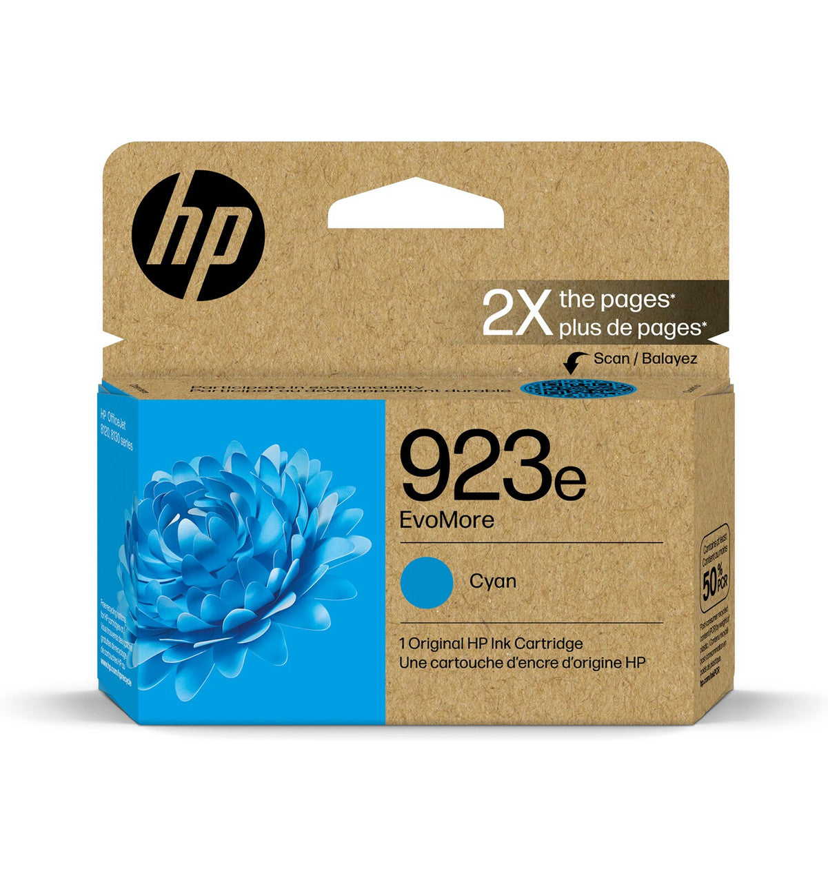 HP 923e EvoMore Cyan Original Ink Cartridge 4K0T4LN