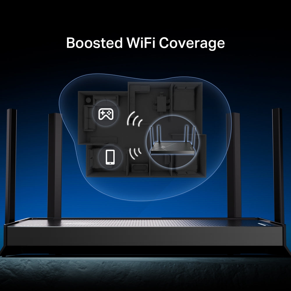 TP-Link Archer BE230 wireless router 2.5 Gigabit Ethernet Dual-band (2.4 GHz / 5 GHz) Black - ARCHER BE230