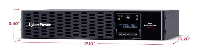CyberPower Smart App Sinewave uninterruptible power supply (UPS) Line-Interactive 1.5 kVA 1500 W 8 AC outlet(s) - PR1500RT2UC CYBERPOWER