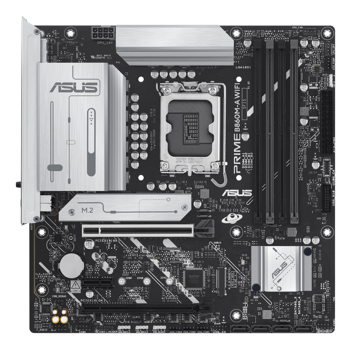 ASUS PRIME B860M-A WIFI-CSM motherboard Intel B860 LGA 1851 (Socket V1) micro ATX - PRIME B860M-A WIFI-CSM