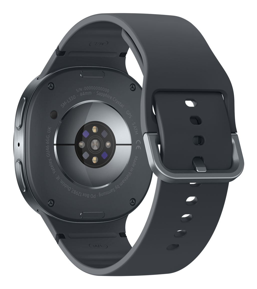 Samsung Galaxy Watch8 3.81 cm (1.5") AMOLED 44 mm Digital 480 x 480 pixels Touchscreen Graphite Wi-Fi GPS (satellite) - SM-L330NDAAXAA