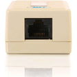 C2G C2G 1-Port Cat5E Surface Mount Box - White - White - 03835