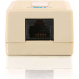 C2G C2G 1-Port Cat5E Surface Mount Box - White - White - 03835