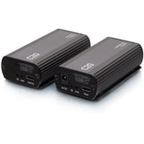 C2G C2G 1-Port USB-C Extender Transmitter to Receiver Kit - 5Gbps Plenum Rated - 1 x Network (RJ-45) - 1 x USB - 32.80 ft Extended Range - Black - C2G54279