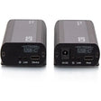 C2G C2G 1-Port USB-C Extender Transmitter to Receiver Kit - 5Gbps Plenum Rated - 1 x Network (RJ-45) - 1 x USB - 32.80 ft Extended Range - Black - C2G54279