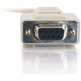 C2G C2G 10ft DB9 F/F Null Modem Cable - Beige - DB-9 Female Serial - DB-9 Female Serial - 10ft - Beige - 03045