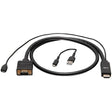 C2G C2G 10ft HDMI to VGA Adapter Cable - Active HDMI to VGA Cable - 10 ft HDMI/Micro-USB/VGA Video/Power Cable for Video Device, Desktop Computer, Chromebook, Notebook, Monitor, Projector - First End: 1 x...  - C2G41473